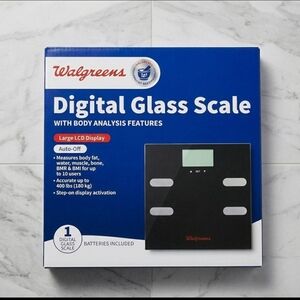 Walgreens Digital Glass Scale in Black